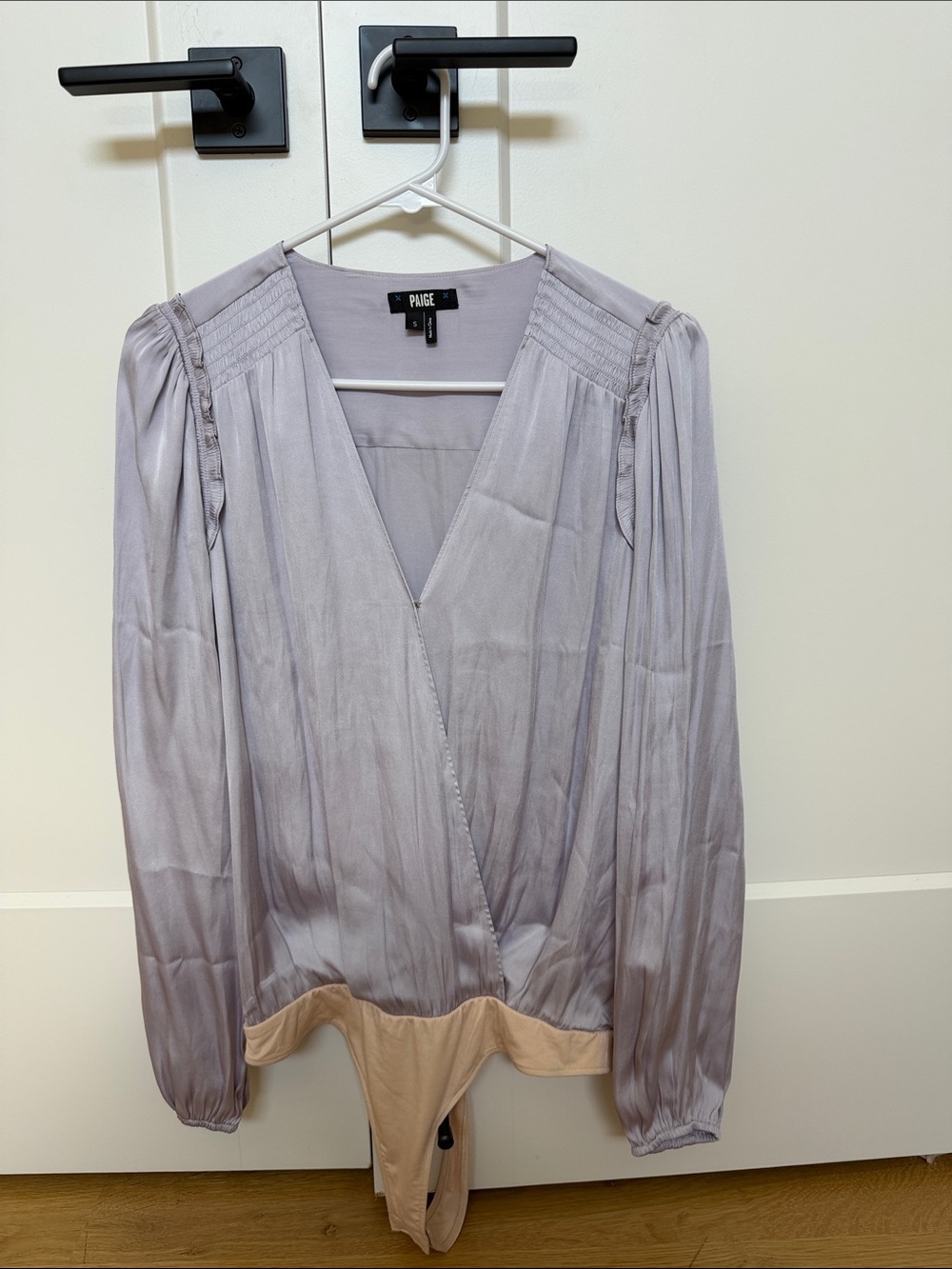 PAIGE Lavender Wrap Bodysuit